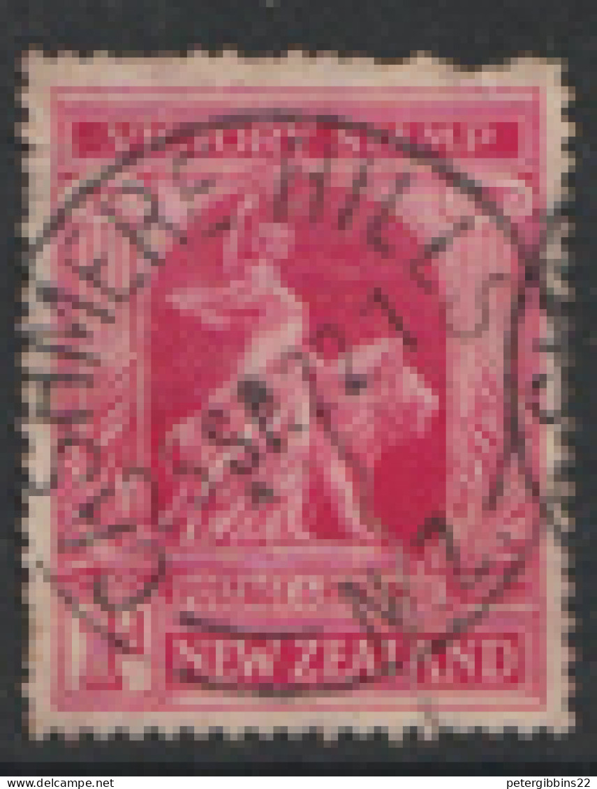 New  Zealand  1920 SG  454a   1d Victory  Bright Carmine  Fine Used - Usados