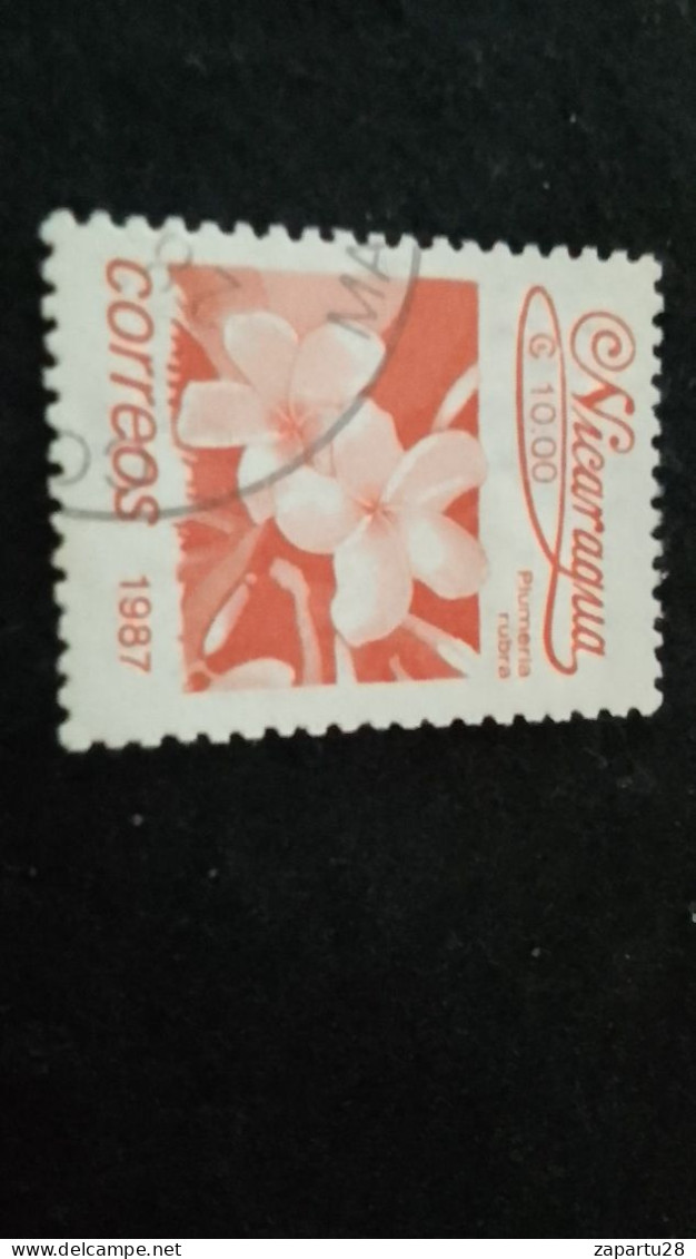 NİARAGUA-1987   10  CORD     DAMGALI - Nicaragua