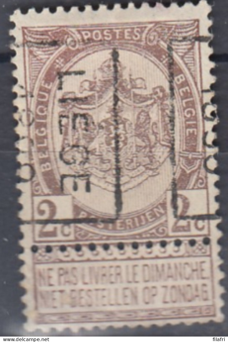 178 Voorafstempeling Op Nr 55 - LIEGE 1898 -  Positie B - Roller Precancels 1894-99