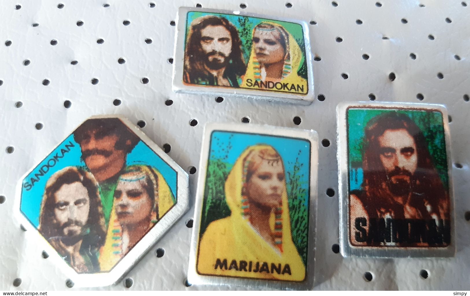 SANDOKAN  Kabir Bedi  Movies Film , Actor, Movie Star Yugoslavia Pins Badge - Cinema