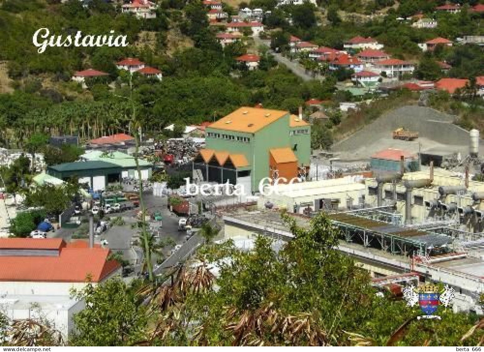 Saint Barthelemy Gustavia View New Postcard - Saint Barthelemy