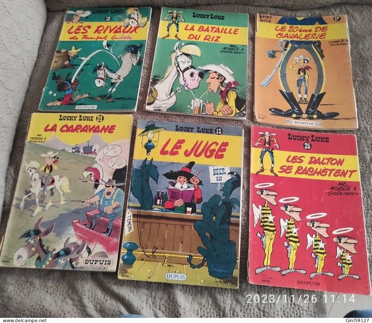 Lot De 6 Livres Lucky Luke - Lots De Plusieurs BD