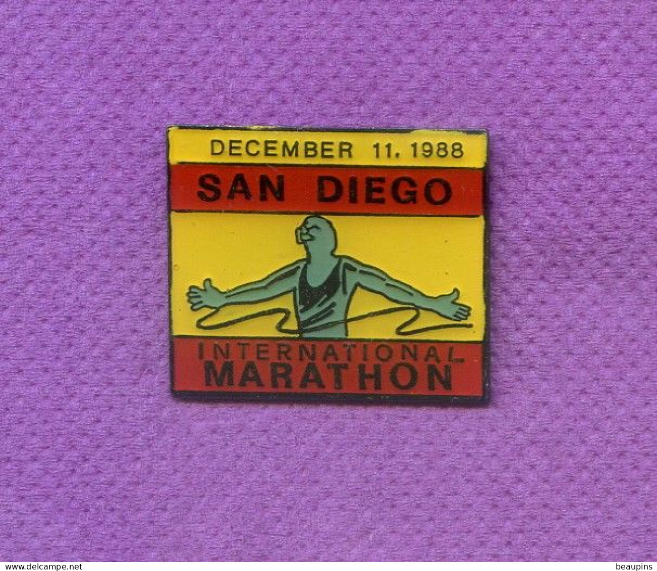 Rare Pins Athletisme Marathon San Diego Usa 1988 N167 - Atletiek