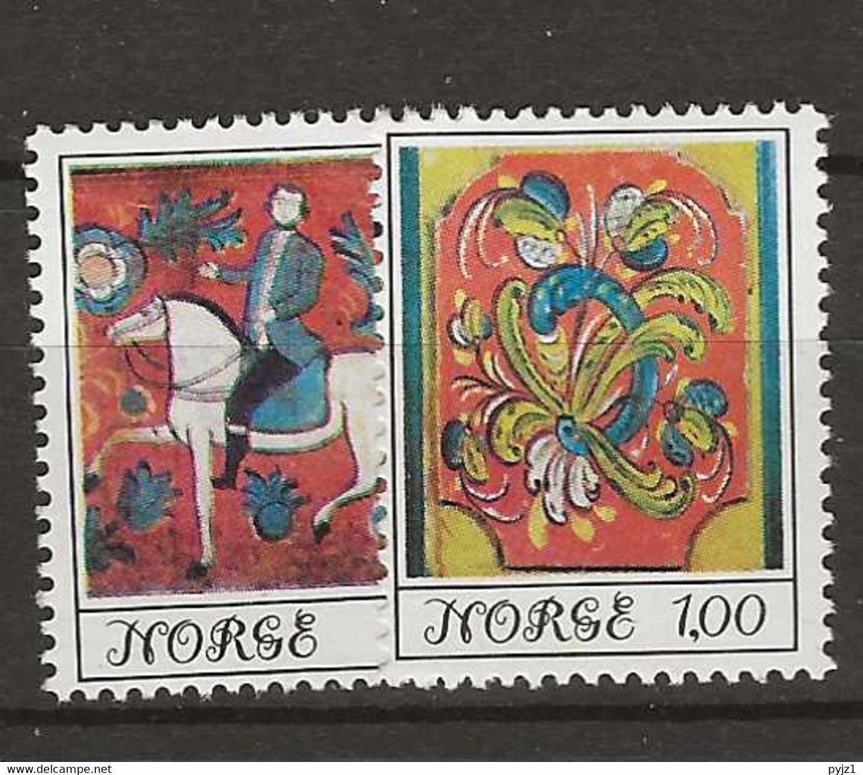 1974 MNH Norway, Mi 693-94 Postfris** - Ungebraucht
