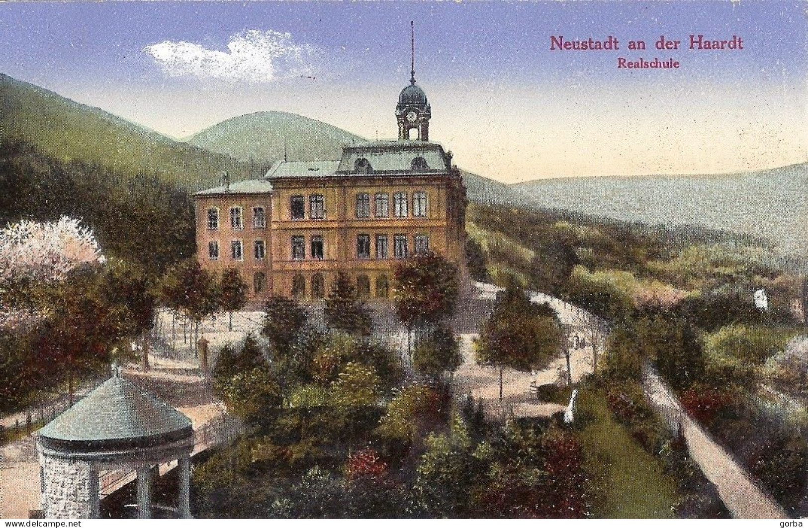 *CPA  - ALLEMAGNE - RHENANIE-PALATINAT - NEUSTADT A.d. HAARDT - Realschule - Les écoles - Neustadt (Weinstr.)