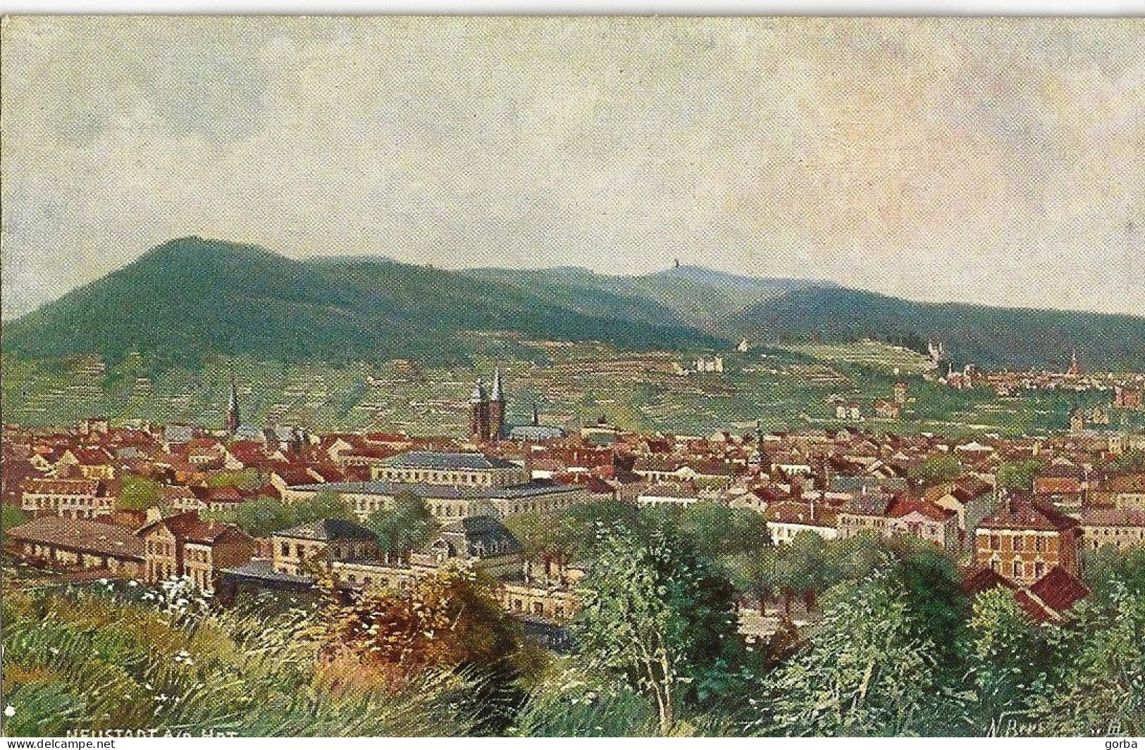 *CPA  - ALLEMAGNE - RHENANIE-PALATINAT - NEUSTADT A.d. HAARDT - Panorama - Neustadt (Weinstr.)