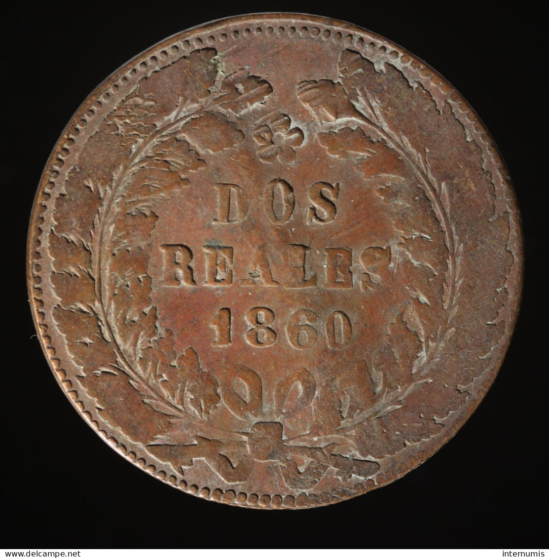 Argentine / Argentina, Buenos Aires, 2 Reales, 1860, , Cuivre (Copper), TB+ (VF),
KM#11, CJ# 23.2 - Argentina