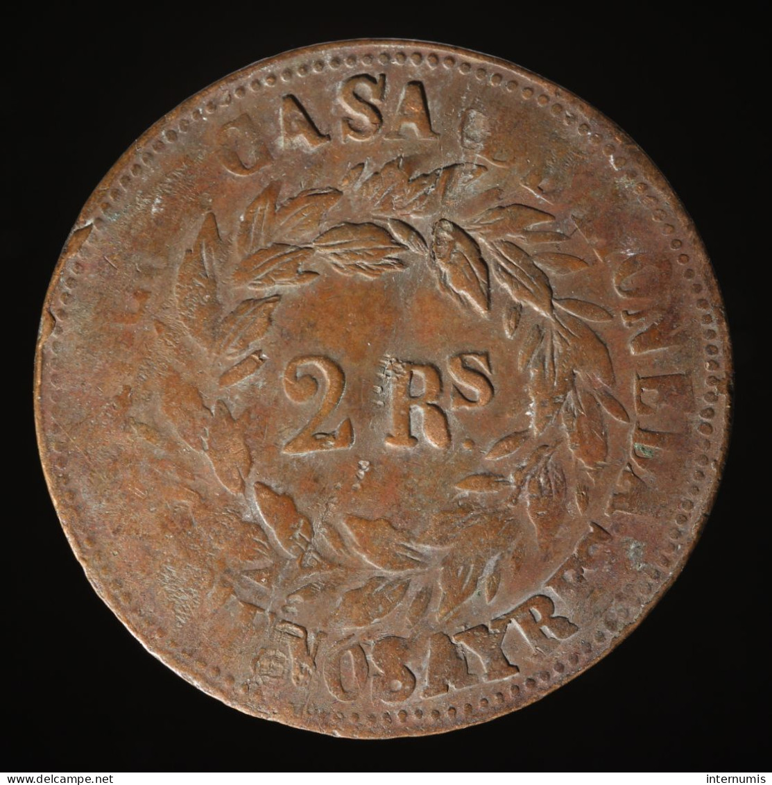  Argentine / Argentina, Buenos Aires, 2 Reales, 1860, , Cuivre (Copper), TB+ (VF),
KM#11, CJ# 23.2 - Argentina