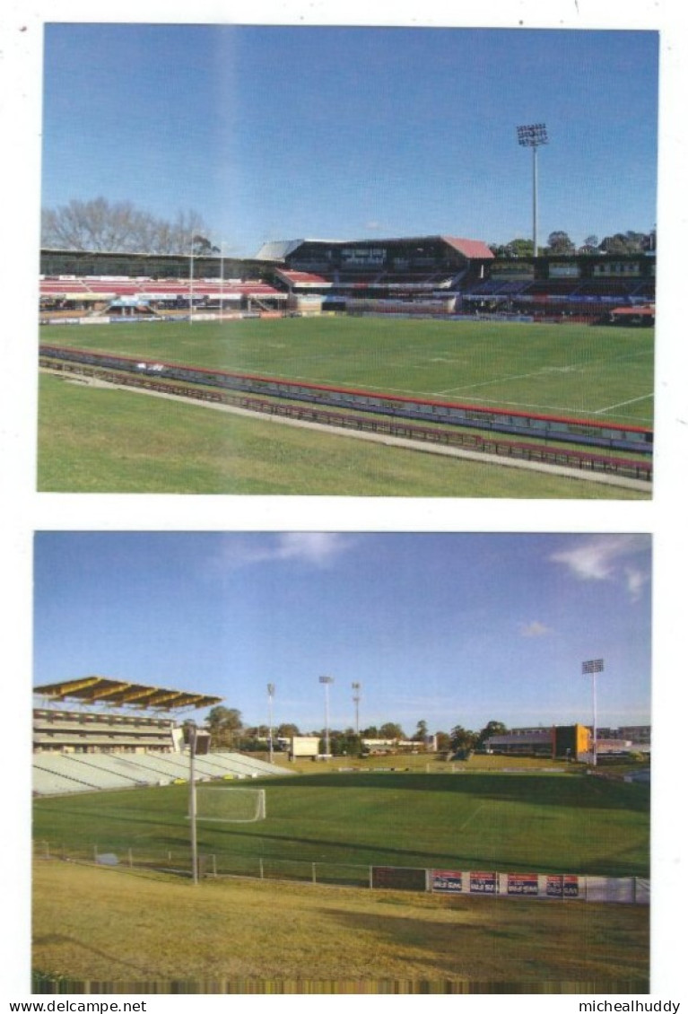 2 POSTCARDS PUBLISHED IN  AUSTRALA    AUSTRALIAN STADIUMS  CAMPBELLTOWN SPORTS AND BROOKVALE STADIUMS - Estadios