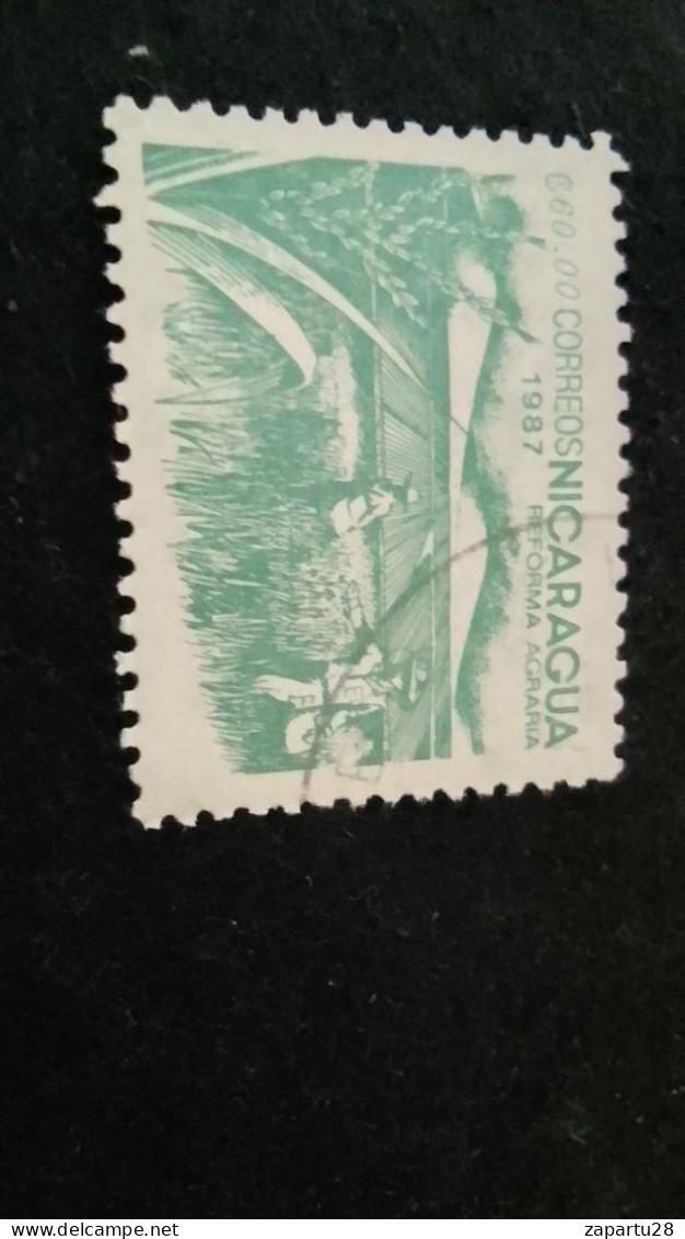 NİARAGUA-1987   60.00  CORD     DAMGALI - Nicaragua