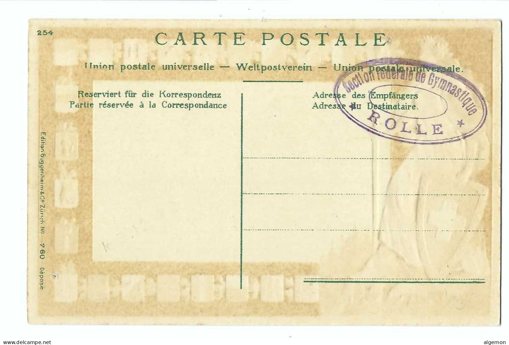 32196 - Helvetia Et Armoiries Cantons Suisses Rolle Grand-Rue - Rolle