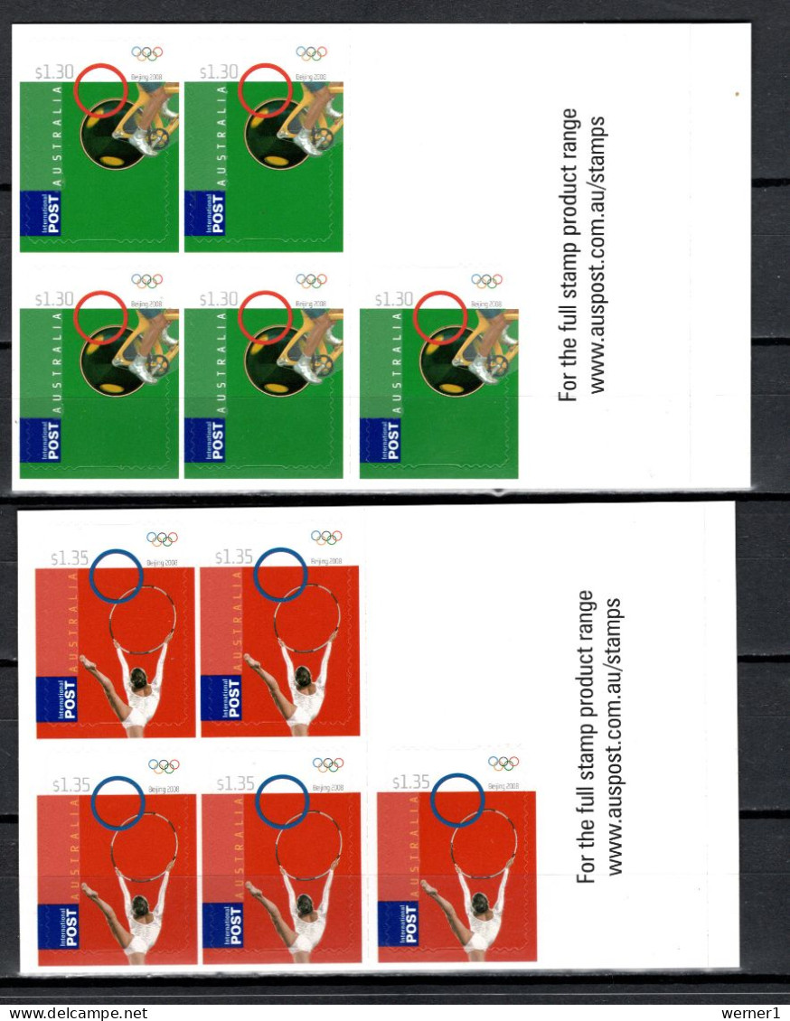 Australia 2008 Olympic Games Beijing, 2 Stamp Booklet With Self Adhesive Stamps MNH - Zomer 2008: Peking