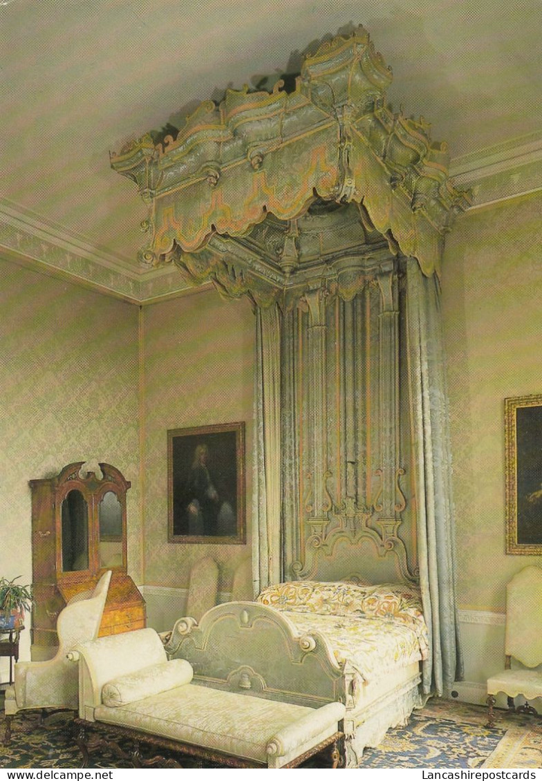 Postcard The Blue Bedroom Belton House Nr Grantham Lincolnshire My Ref B26438 - Andere & Zonder Classificatie