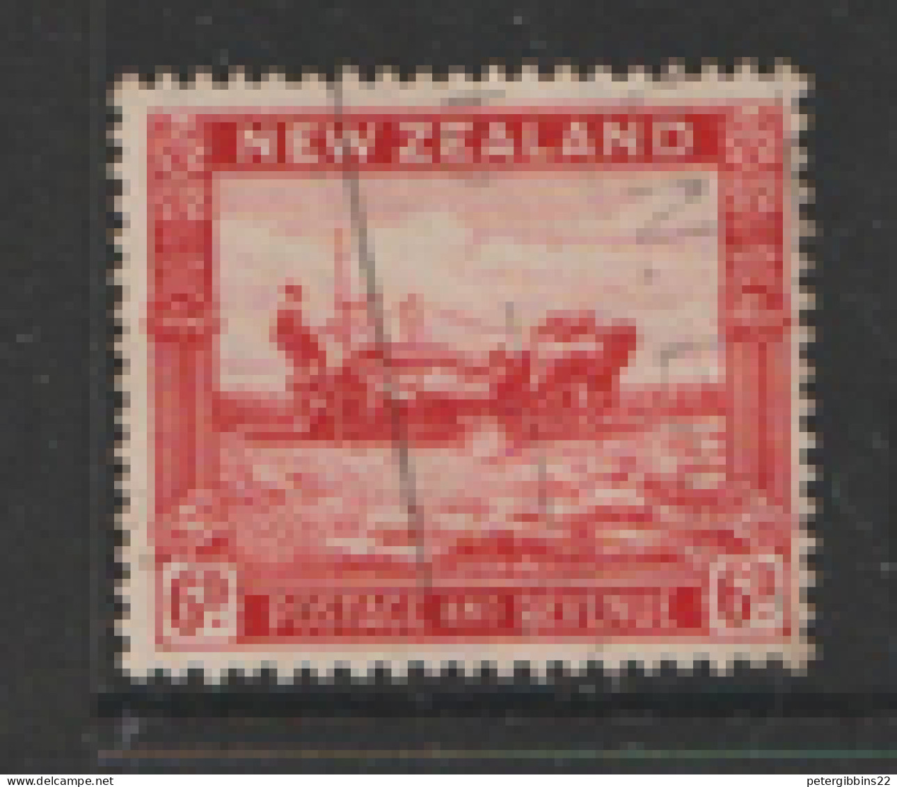 New  Zealand  1936 SG  585  6d Perf 13x14 Fine Used - Oblitérés