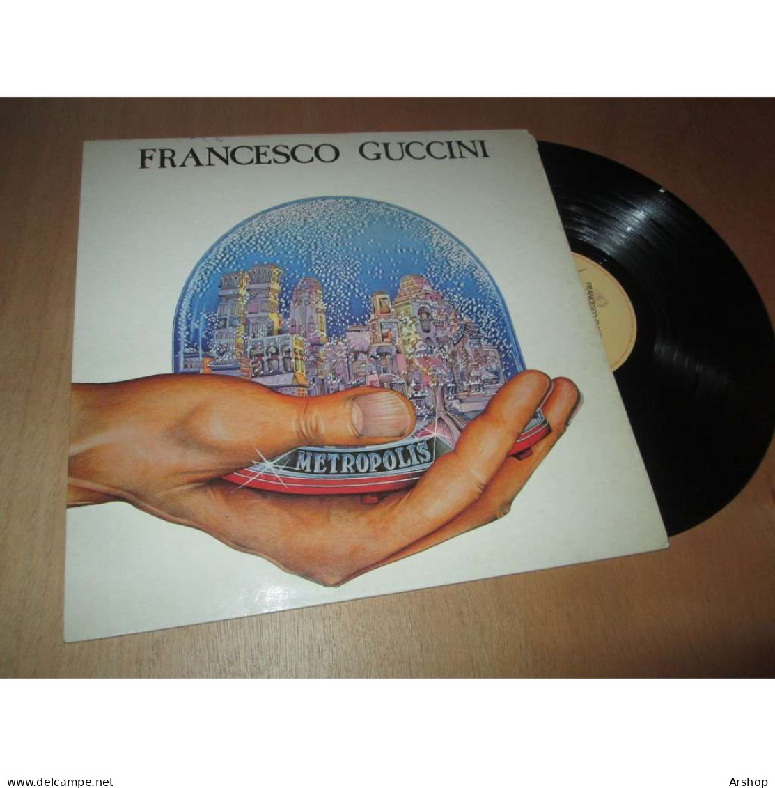 FRANCESCO GUCCINI Metropolis FOLK ROCK CHANSON ITALIE - EMI Lp 1981 - Other - Italian Music