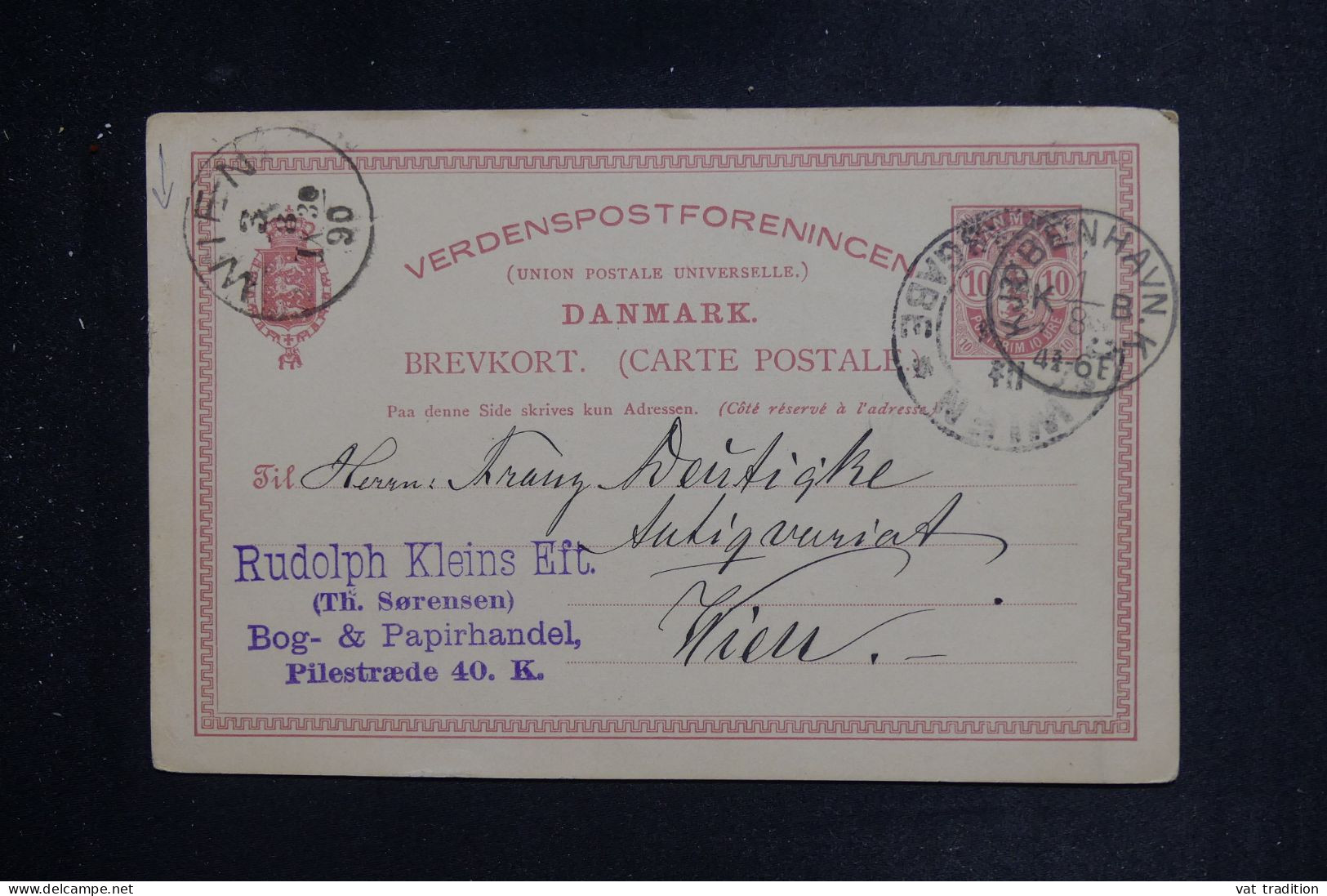 DANEMARK - Entier Postal De Copenhague Pour L'Autriche En 1890 - L 151250 - Enteros Postales