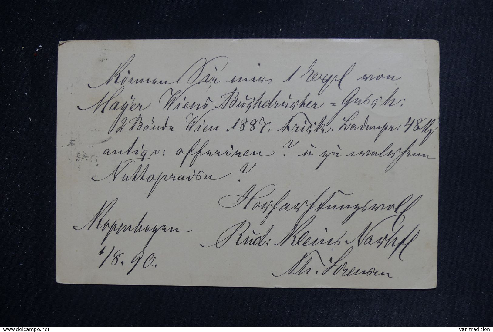 DANEMARK - Entier Postal De Copenhague Pour L'Autriche En 1890 - L 151250 - Postal Stationery