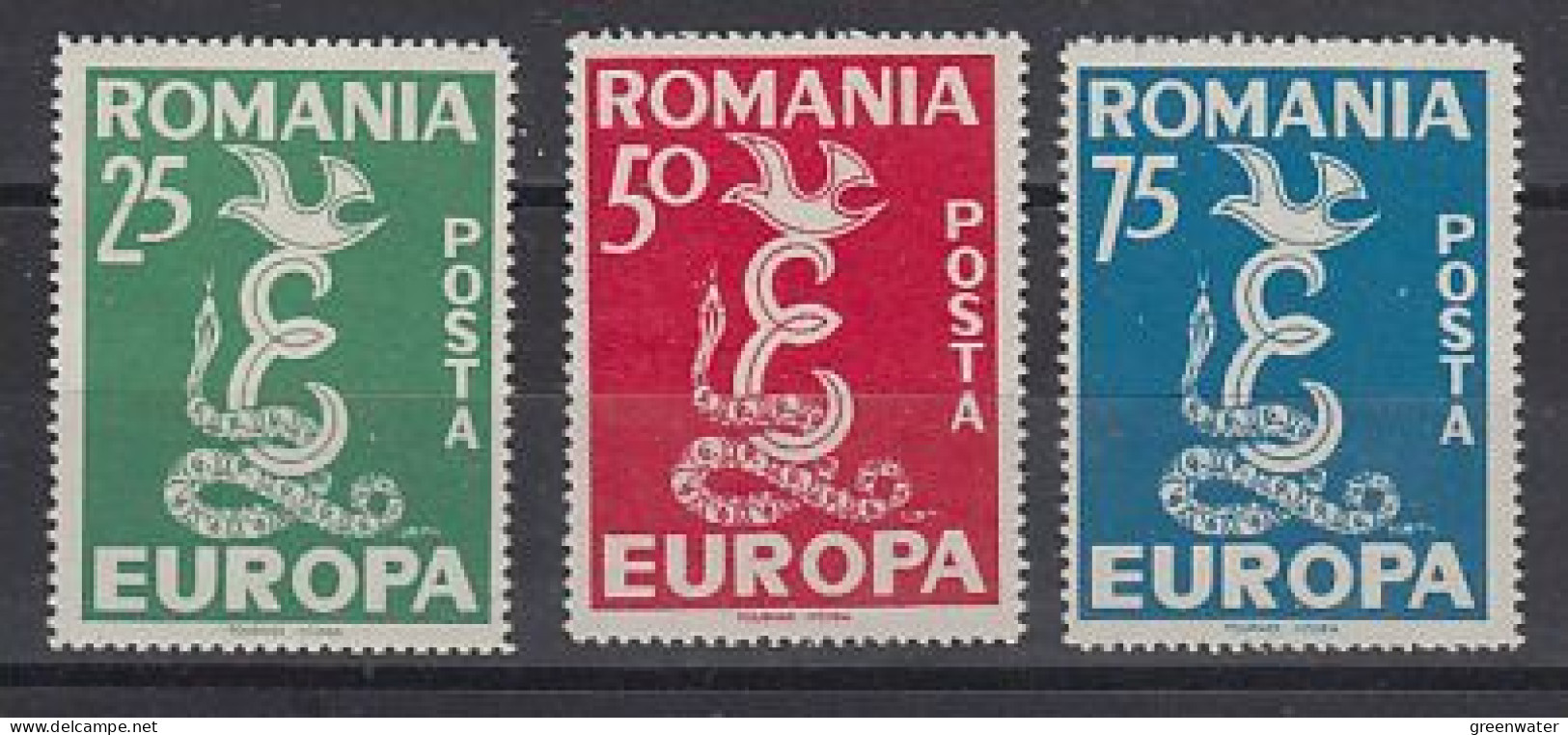 Anti-Europa 1958 Romania 3v ** Mnh (59235) - 1958