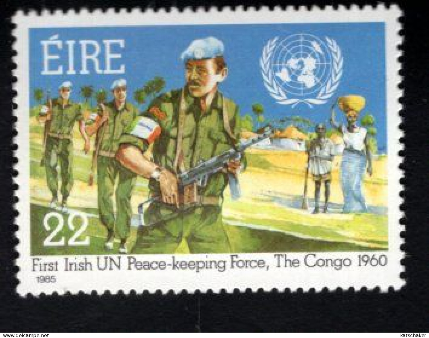 1998799532 1985  SCOTT 621 (XX) POSTFRIS  MINT NEVER HINGED - IRISH UN DEFENCE FORCES IN THE CONGO - Unused Stamps