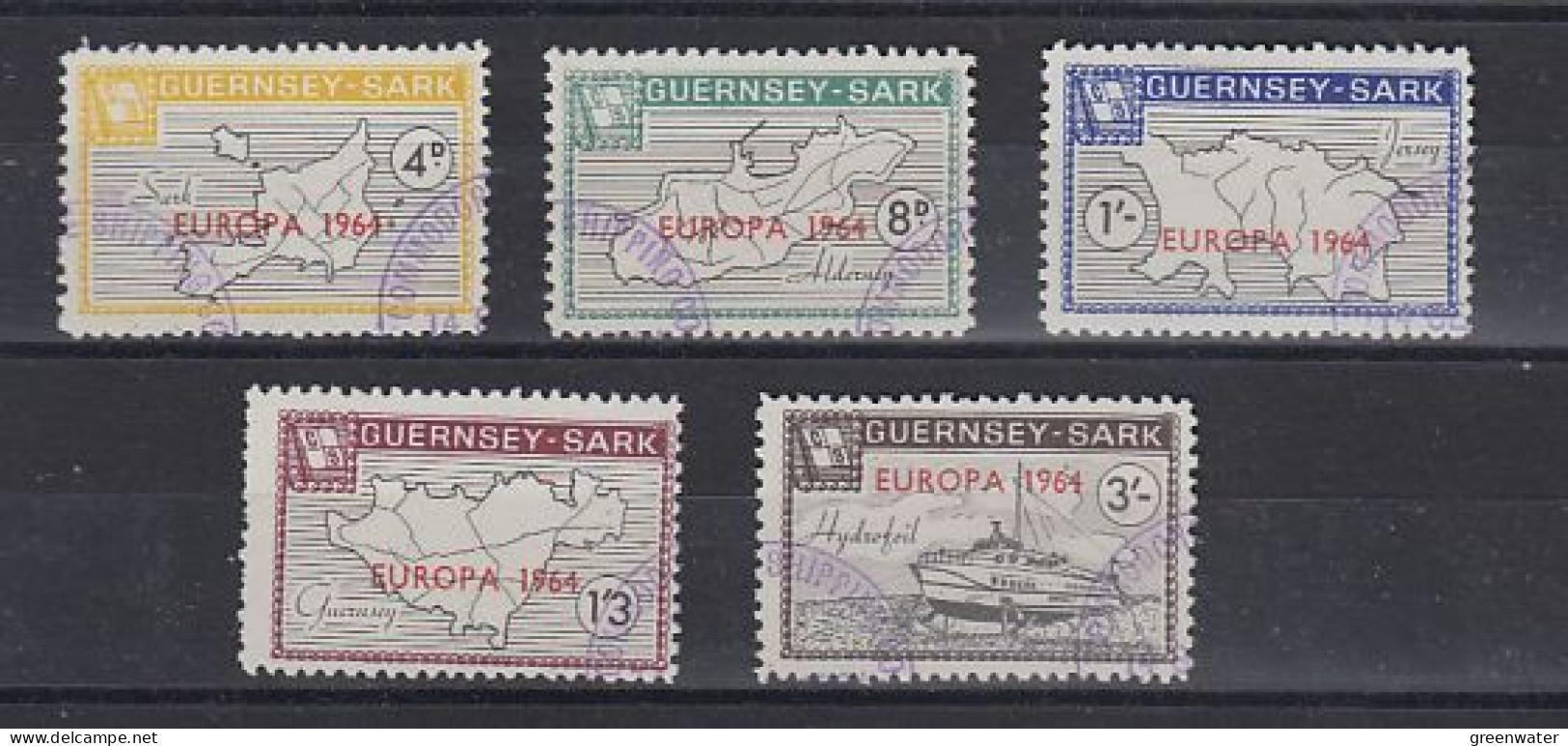Europa 1964 Guernsey-Sark British Locals 5v Used (59238) - 1964