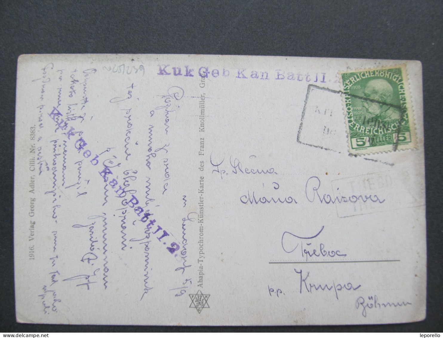 AK CILLI CELJE 1916 Feldpost  /// D*59244 - Slowenien