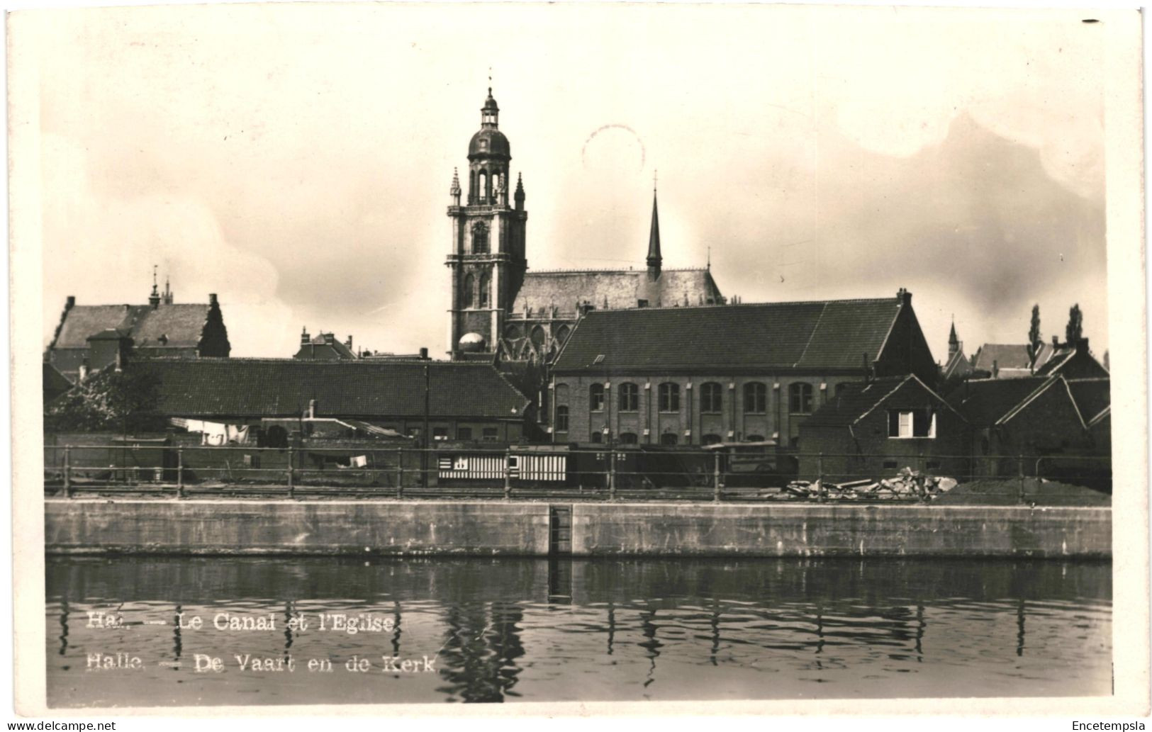 CPA Carte Postale  Belgique Hal Le Canal  Et L'église    VM79283 - Halle