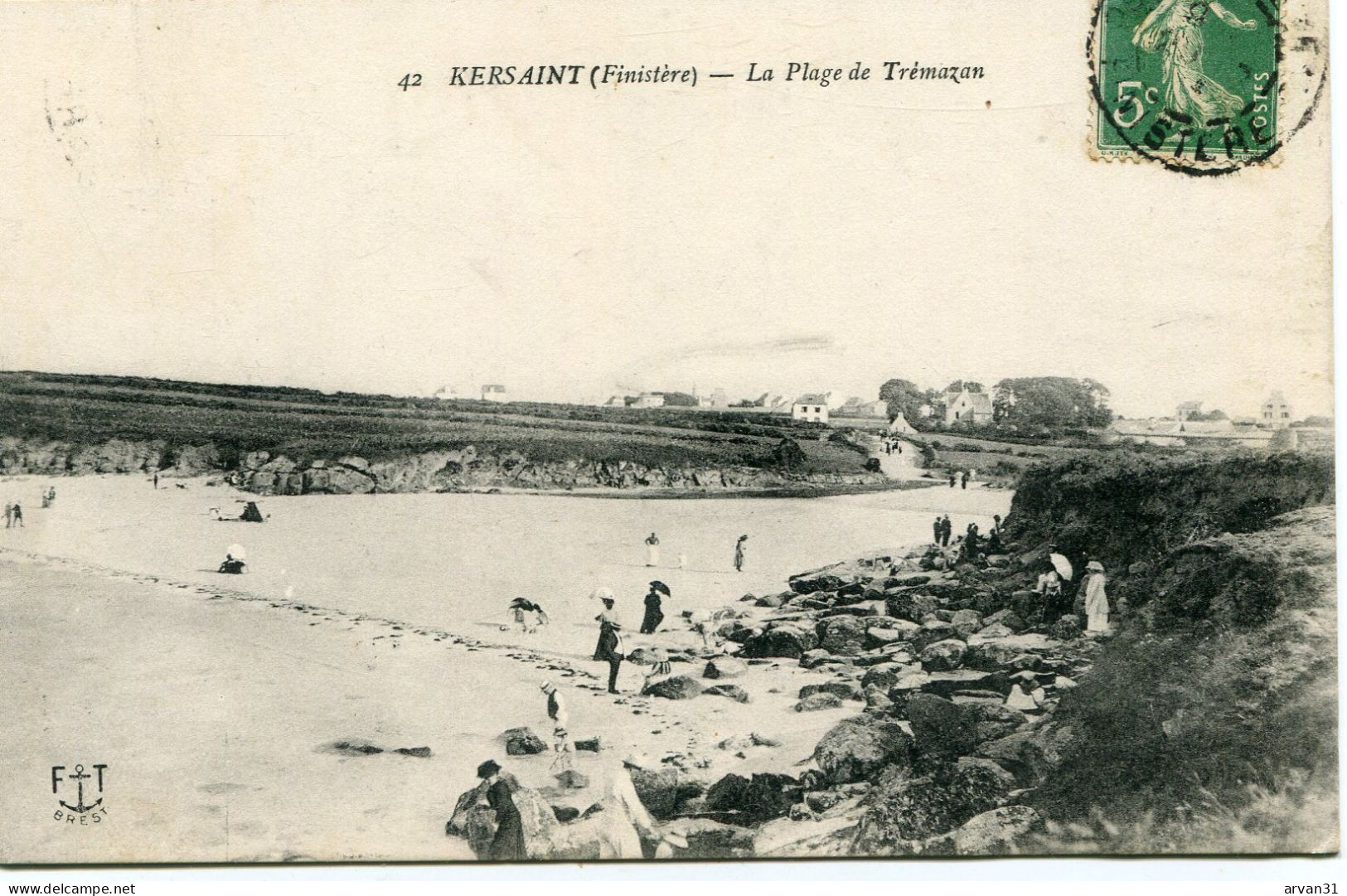 K E R S A I N T   - LA PLAGE De TREMAZAN - - Kersaint-Plabennec