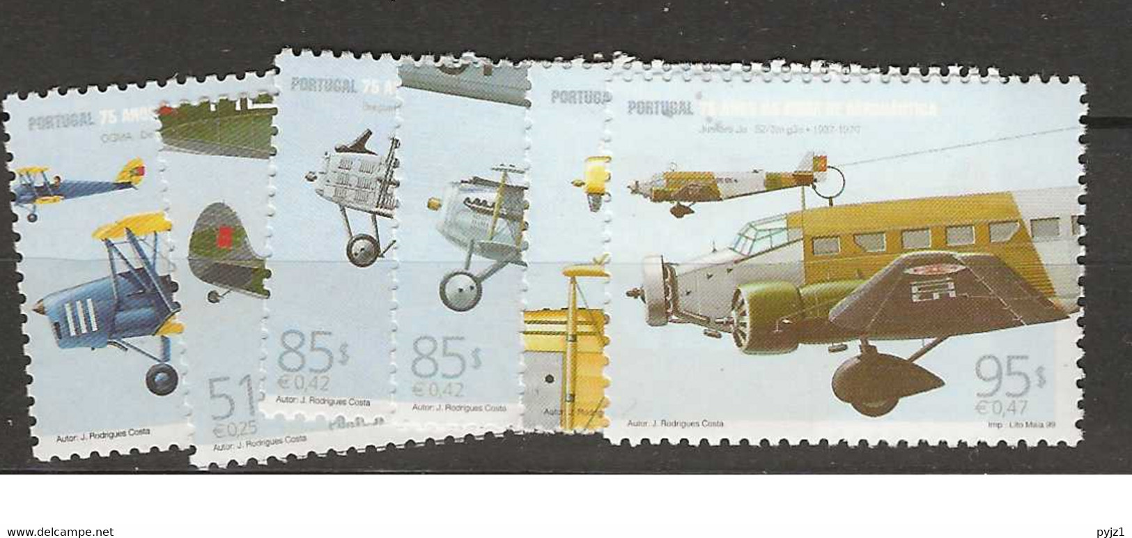 1999 MNH Portugal, Mi 2347-52 Postfris** - Nuevos