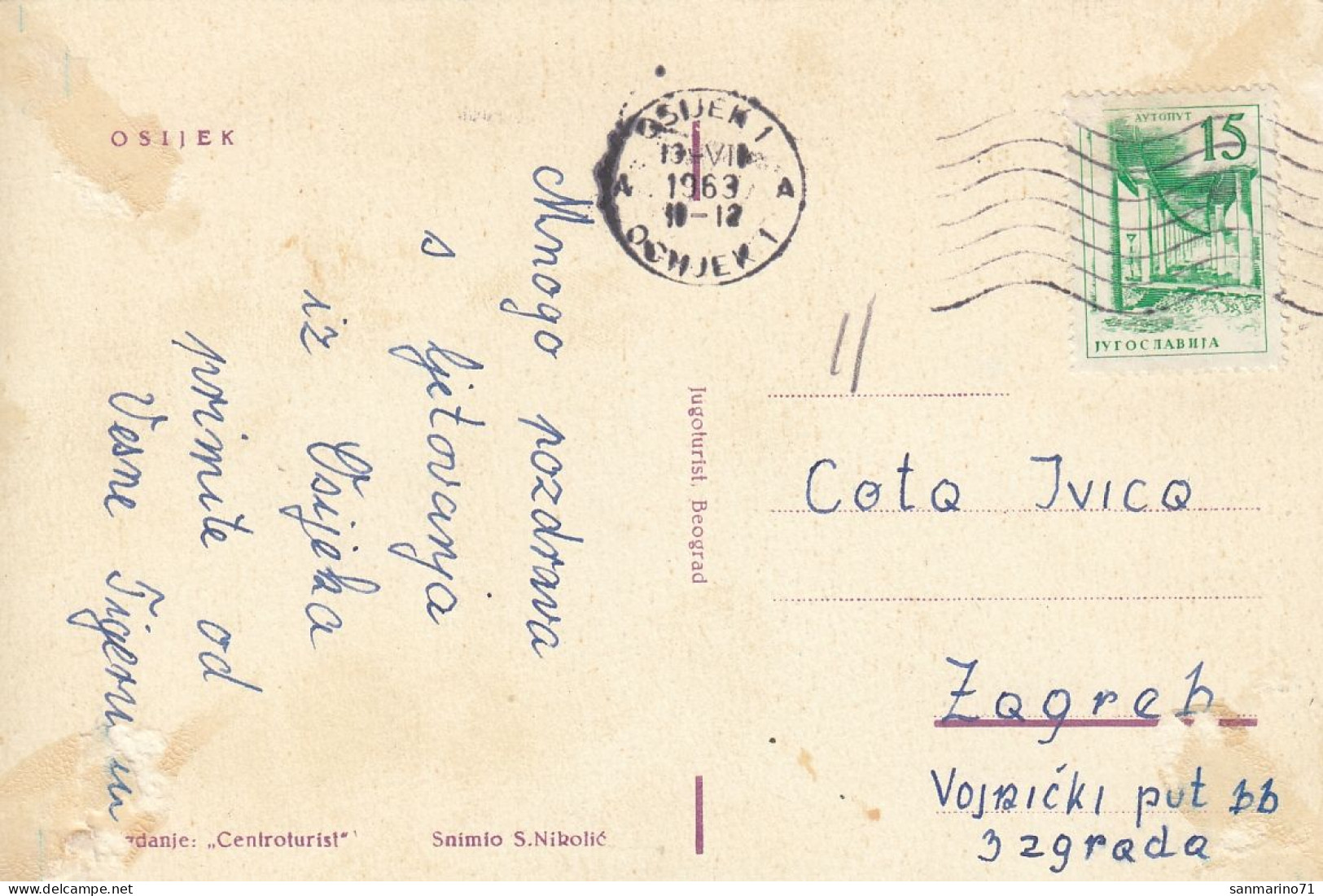 POSTCARD 3155,Croatia,Osijek - Croazia