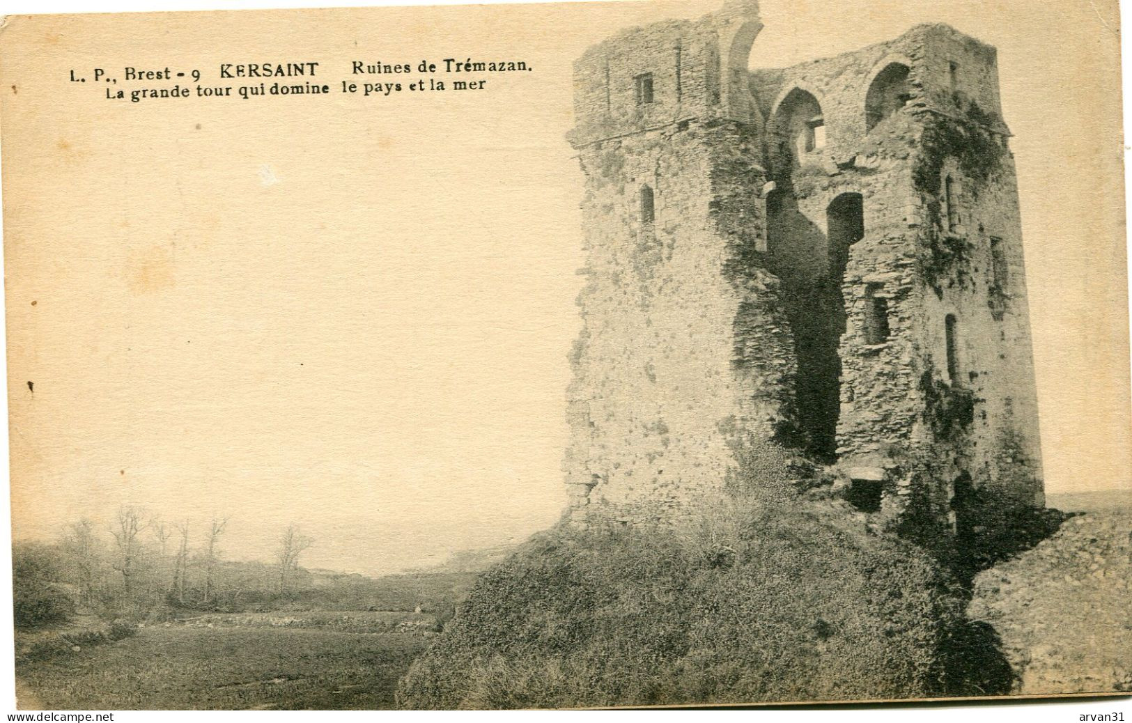 K E R S A I N T   - RUINES De TREMAZAN - LA GRANDE TOUR Qui DOMINE Le PAYS Et La MER  - - Kersaint-Plabennec