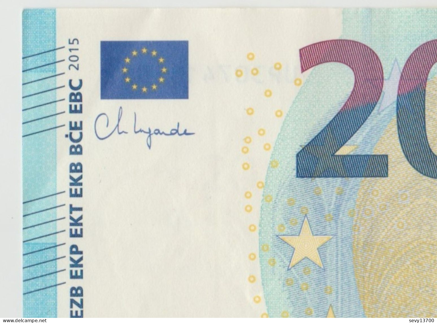 Billet 20 Euros De 2015 Ch Lagarde Date Historique Dans Le Numéro De Série 1515 Bataille De Marignan - 20 Euro