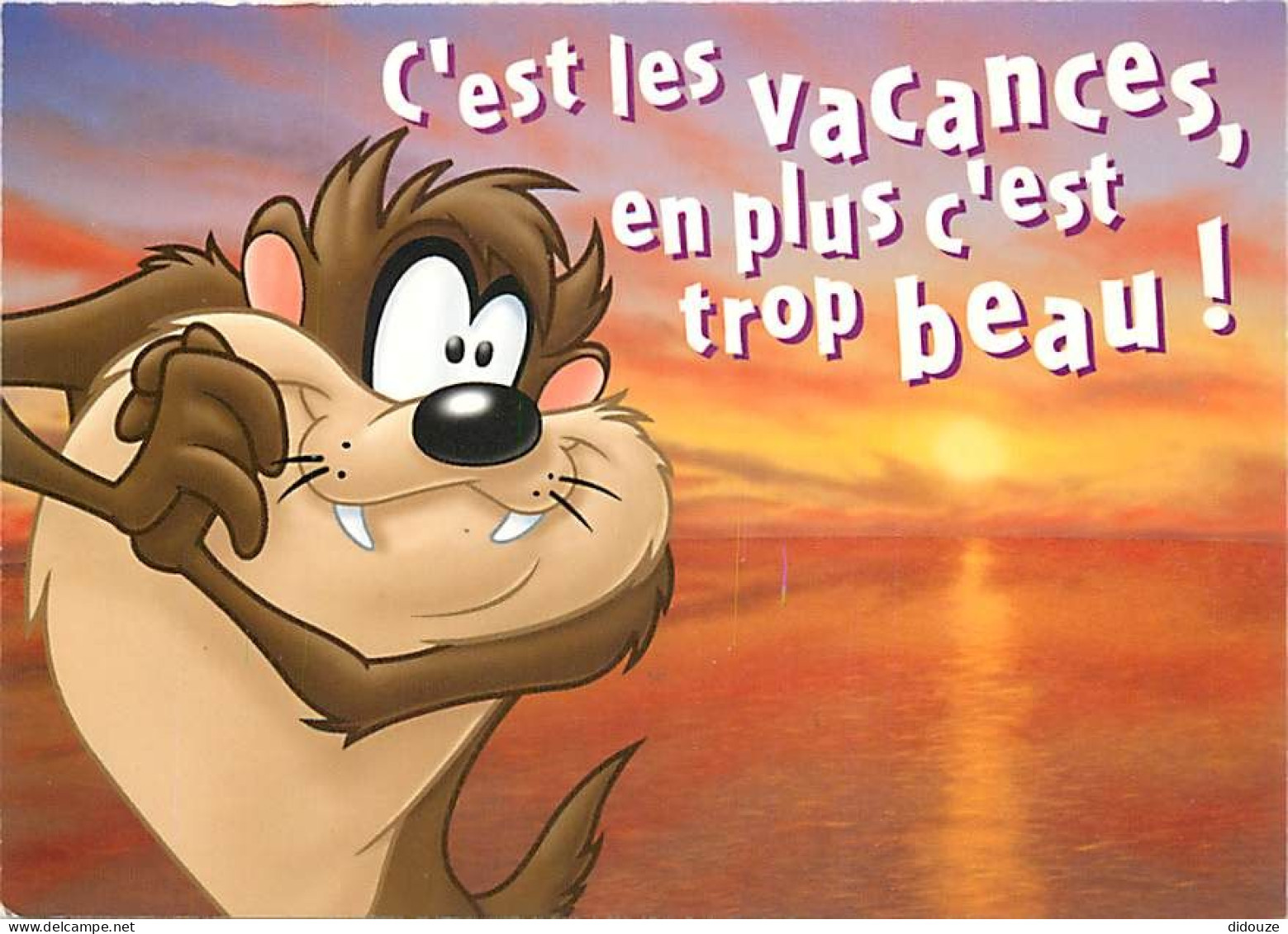 Bandes Dessinées - Looney Tunes - Taz - Illustration - Carte Neuve - CPM - Voir Scans Recto-Verso - Bandes Dessinées