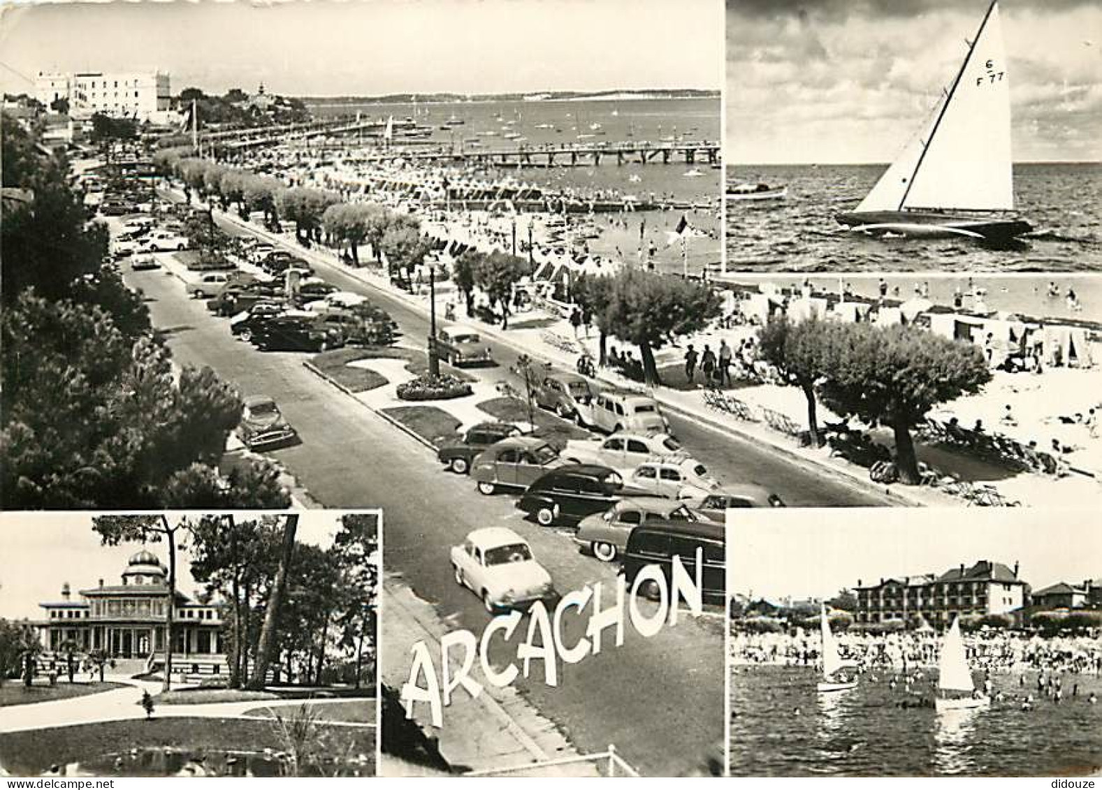 Automobiles - Arcachon - Multivues - CPSM Grand Format - Voir Scans Recto-Verso - Turismo