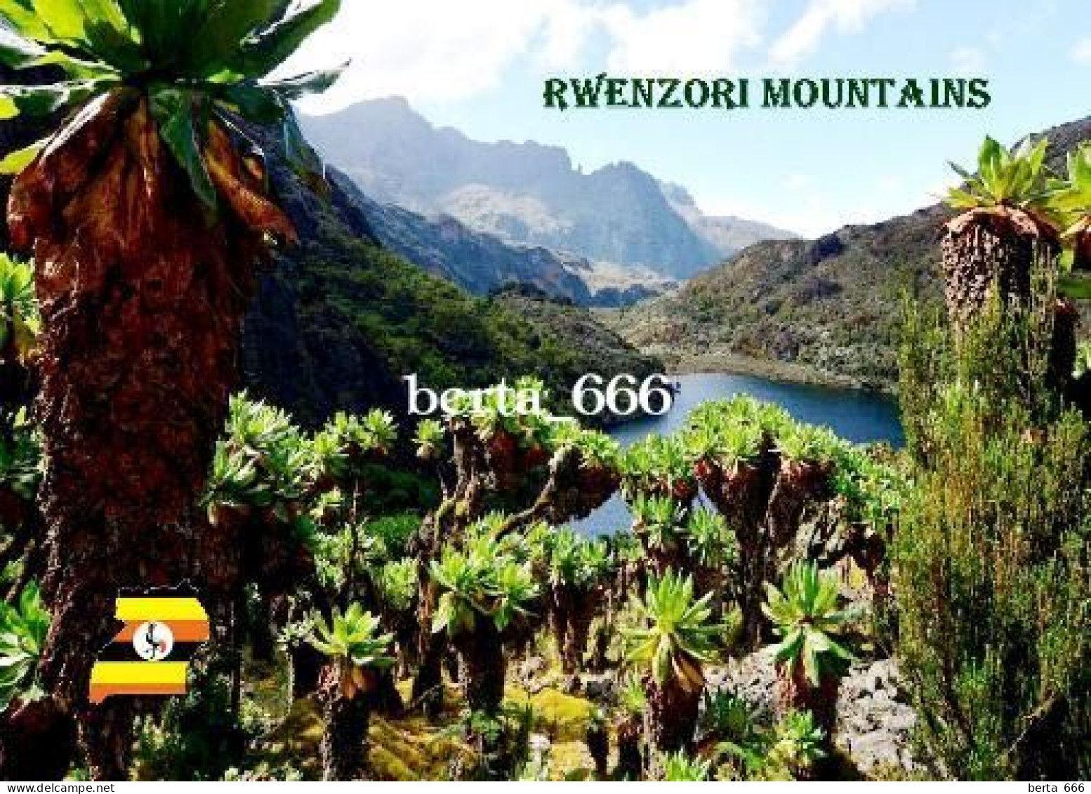 Uganda Rwenzori Mountains UNESCO New Postcard - Ouganda