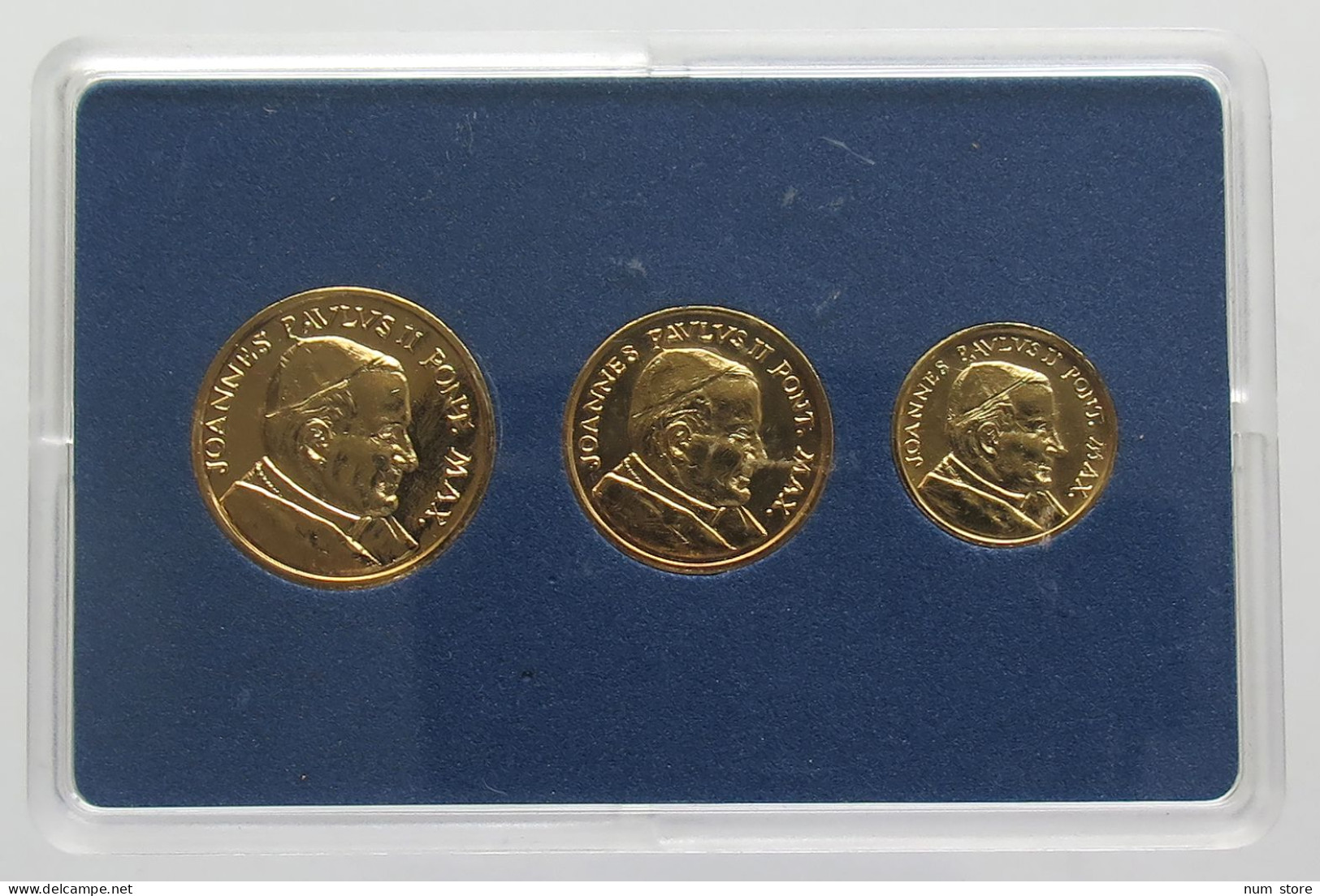 VATICAN SET 3X MEDALS JOHN PAUL II. #bs20 0031 - Vaticano