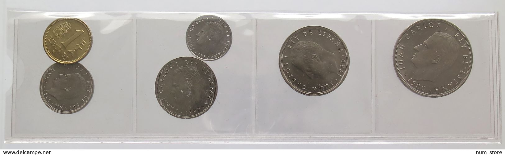 SPAIN SET 1980 81 UNC #bs19 0215 - Mint Sets & Proof Sets