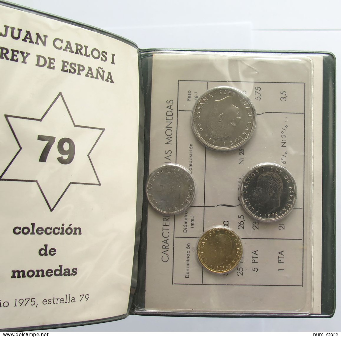 SPAIN SET 1975 79 #bs19 0109 - Münz- Und Jahressets