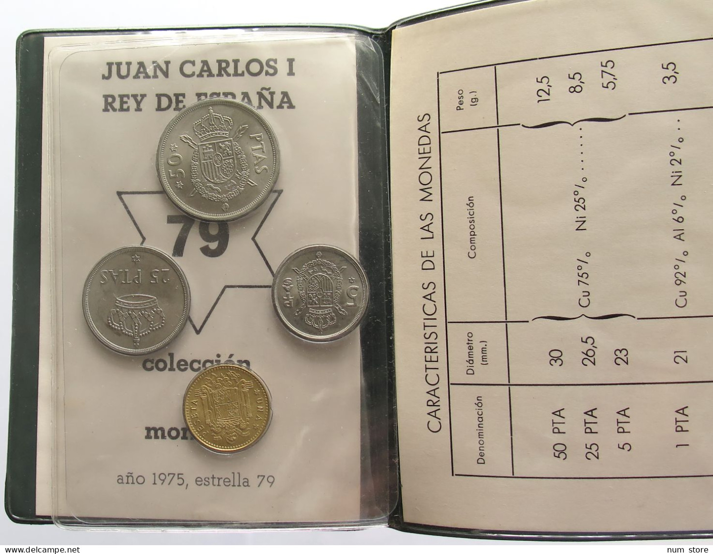 SPAIN SET 1975 79 #bs19 0109 - Mint Sets & Proof Sets