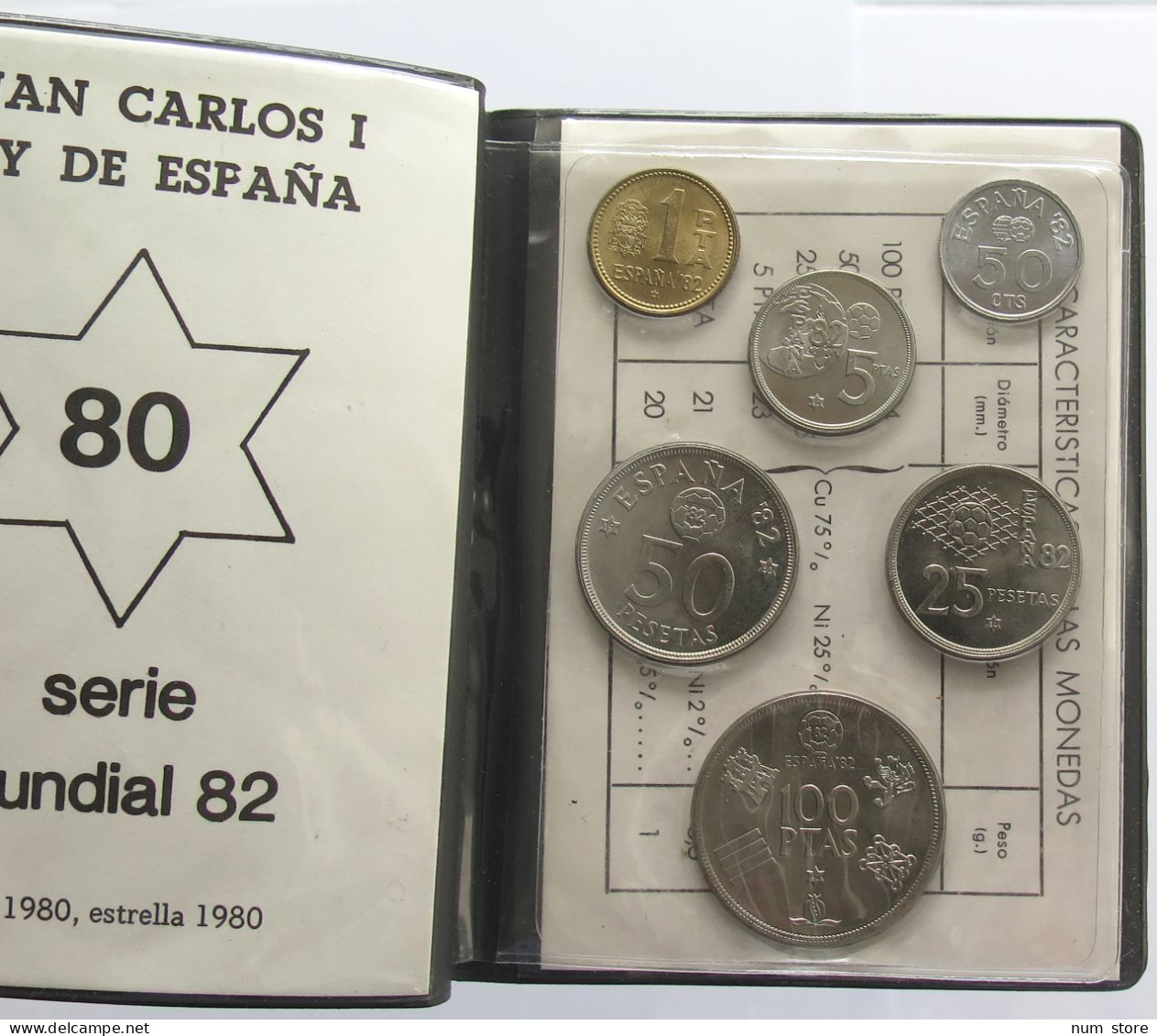 SPAIN SET 1980 80 #bs19 0105 - Münz- Und Jahressets