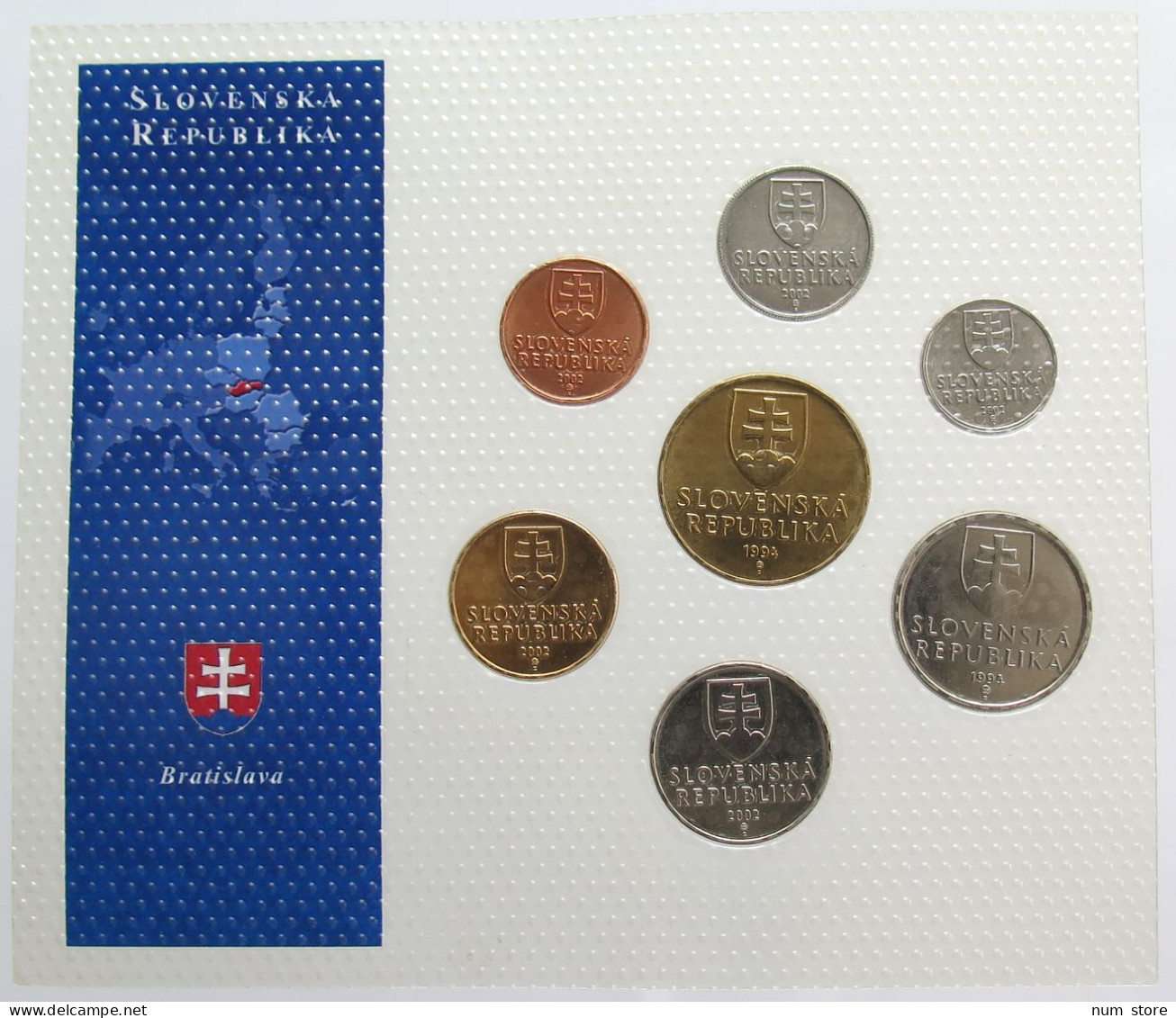 SLOVAKIA SET UNC #bs19 0181 - Slovacchia