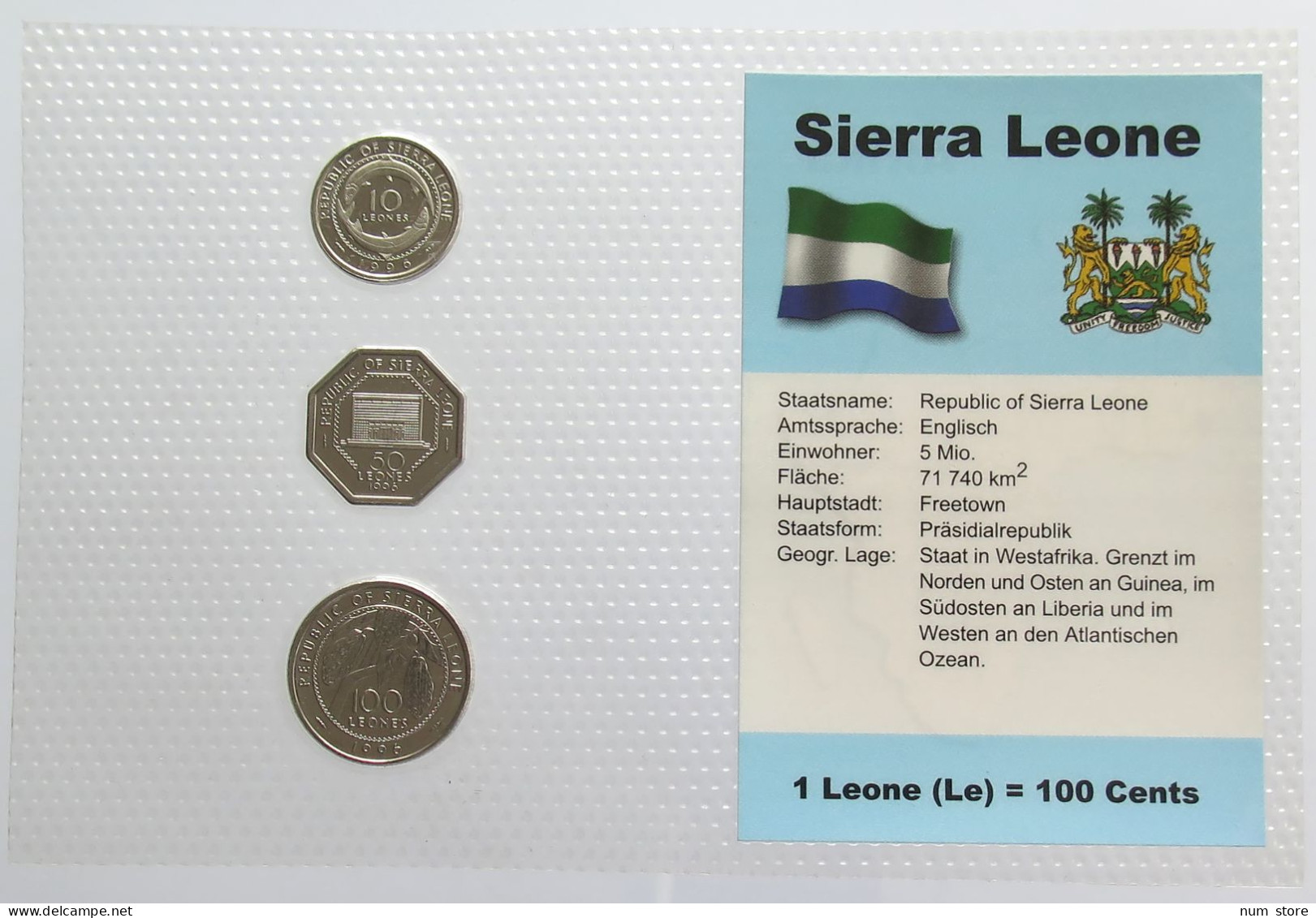 SIERRA LEONE SET 1996 #bs19 0157 - Sierra Leona