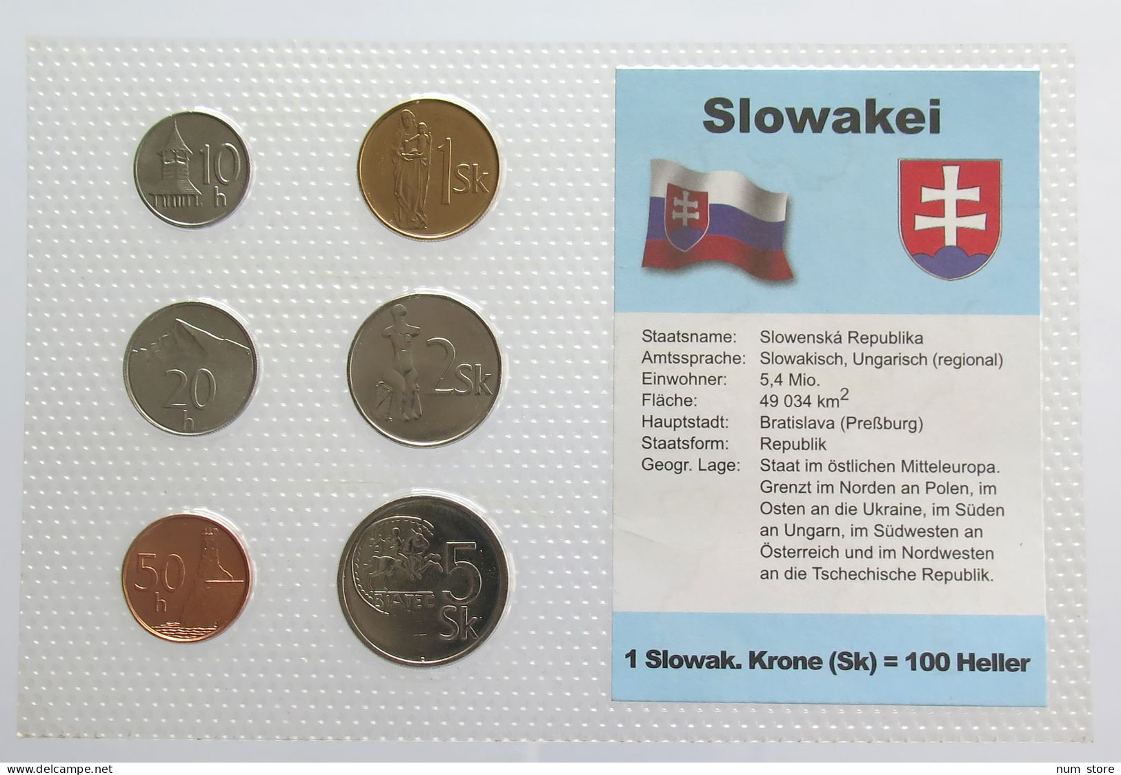 SLOVAKIA SET UNC #bs19 0173 - Slowakei