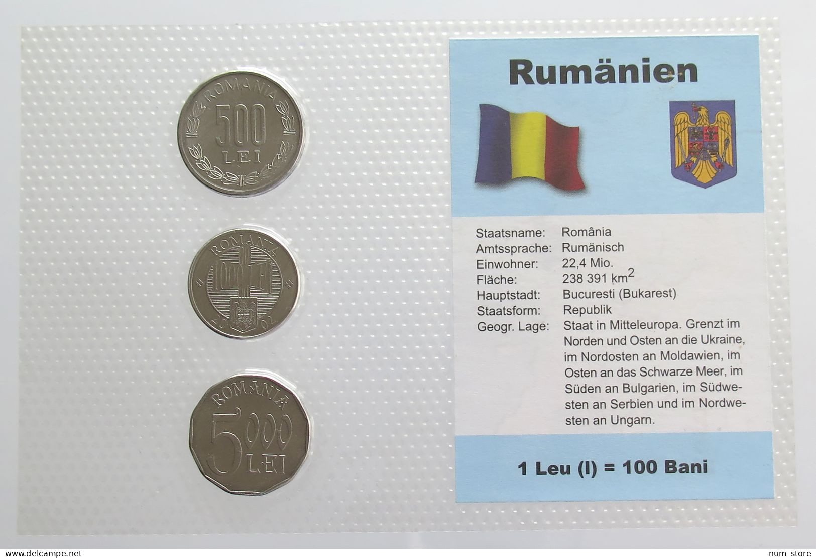 ROMANIA SET UNC #bs19 0191 - Rumania