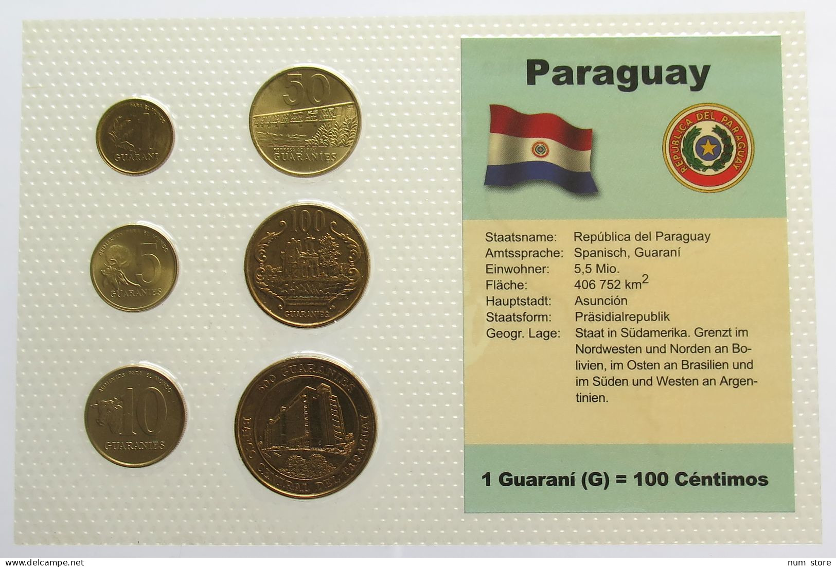 PARAGUAY SET UNC #bs19 0147 - Paraguay