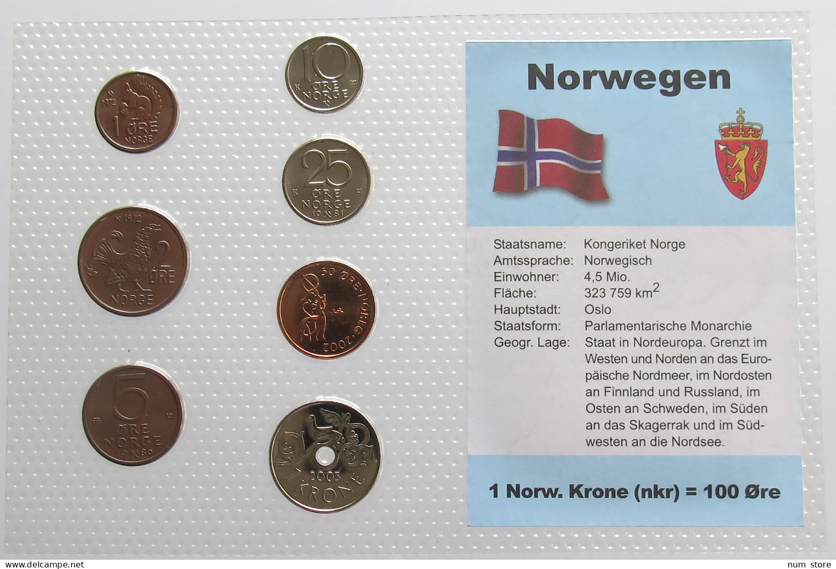 NORWAY SET UNC #bs19 0145 - Norwegen