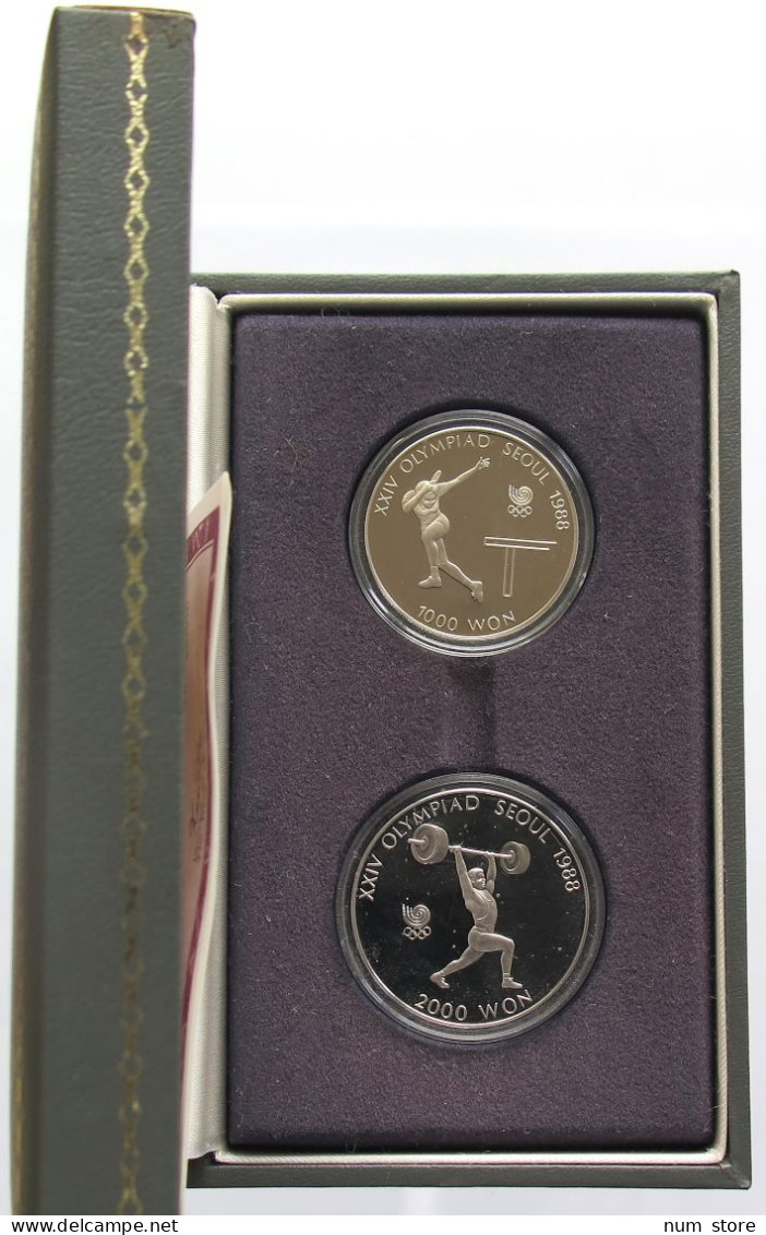 KOREA SOUL 1988 1000 + 2000 WON PROOF #bs20 0041 - Korea (Zuid)