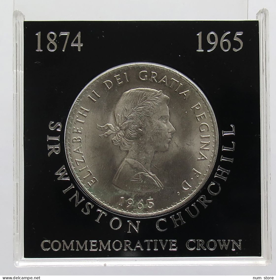 GREAT BRITAIN CROWN 1965 CHURCHILL #bs20 0035 - L. 1 Crown