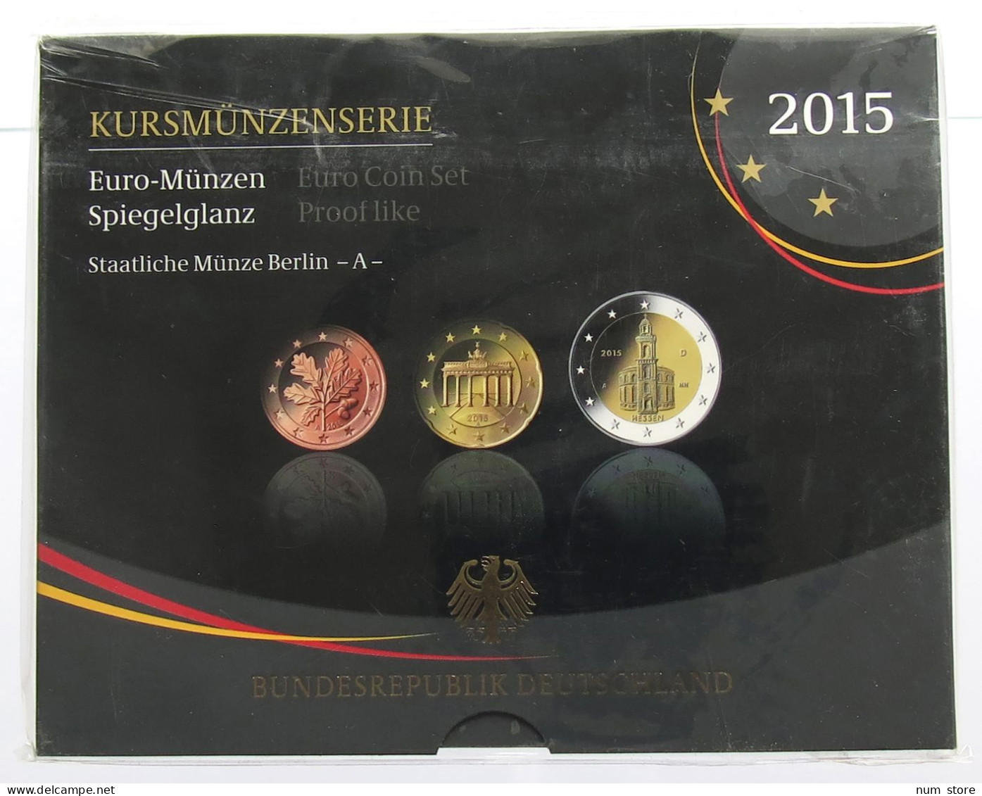 GERMANY BRD BRD SET 2015 A 1CENT - 2EURO #bs19 0029 - Ongebruikte Sets & Proefsets