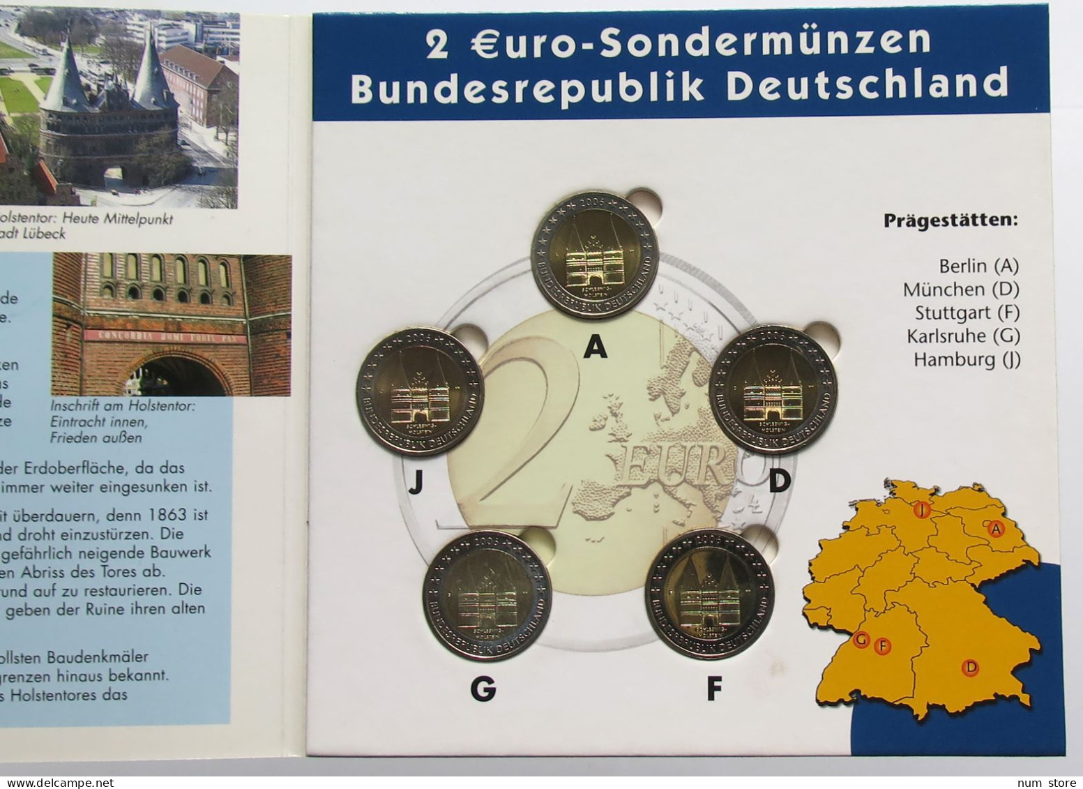 GERMANY BRD 2 EURO 2006 SCHLESWIG HOLSTEIN #bs19 0047 - Allemagne