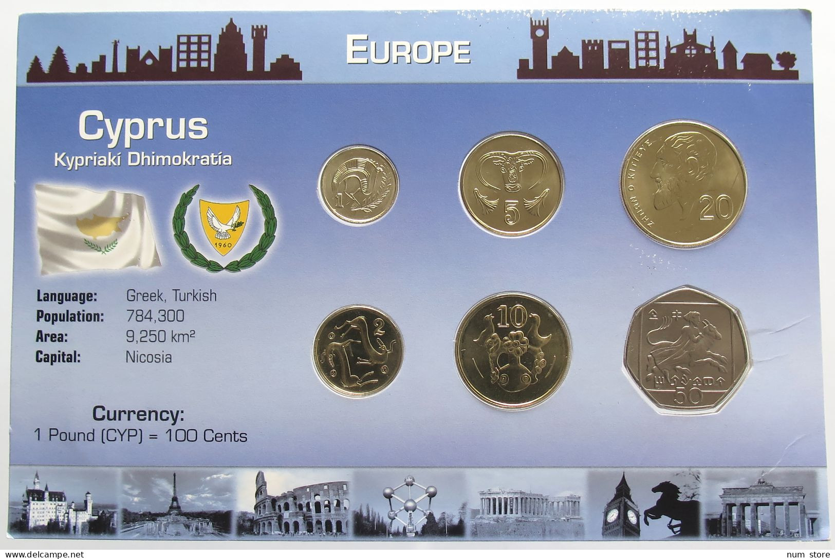 CYPRUS SET 2004 UNC #bs19 0211 - Cyprus